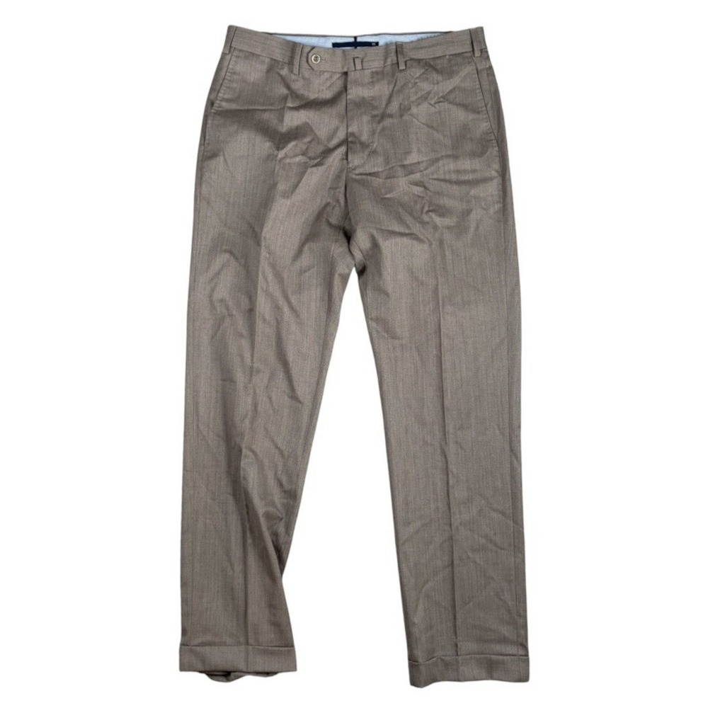 INCOTEX 1951 Slowear High Comfort Men's Dress Pants Gray Wool Stretch 35x32